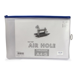 (โค้ดINCSM4Lขั้นต่ำ49ลด20) LIHIT Air Hole Clear Case A4 (กระเป๋าซองซิป) F-3004