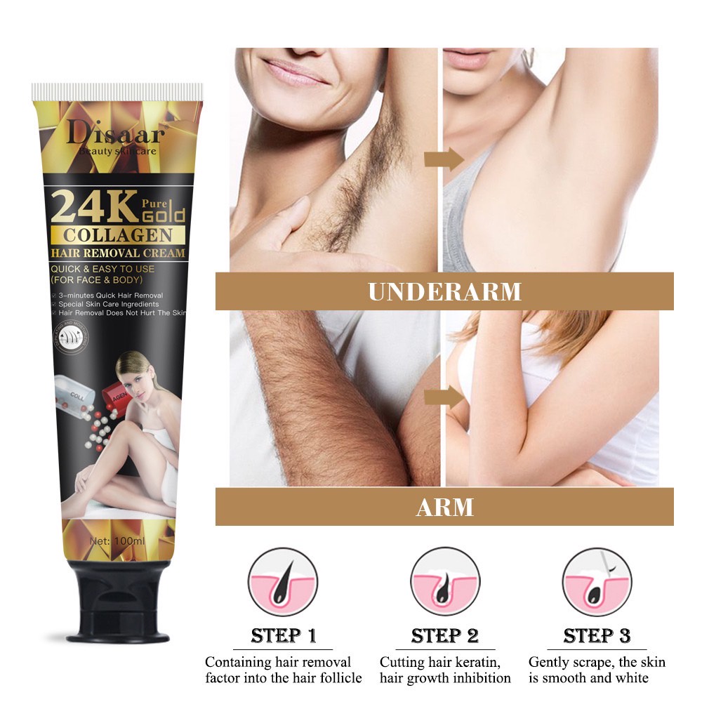พร้อมส่ง-อยู่ในไทย-กำจัดขนอ่อนโยน24k-ครีมกำจัดขนชุ่มชื้นอ่อนโยน-กระตุ้นไม่ให้ขนขึ้นซ้ำ-ครีมกำจัดขน
