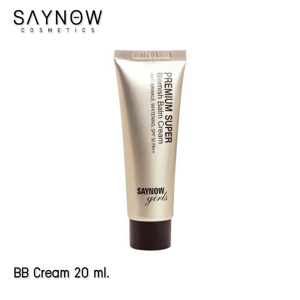 บีบีครีม เซย์นาว SAYNOW Girls Premium Super BB ปกปิดริ้วรอยบนใบหน้า ...