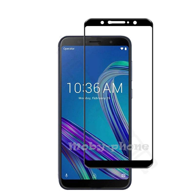 ฟิล์มกระจกนิรภัย Zenfone Max Pro (M1) เต็มจอ กาวเต็ม (สีดำ) | Shopee ...