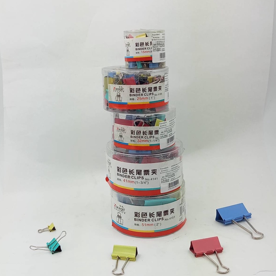 คลิปหนีบสี-คลิปหนีบกระดาษ-binder-clip-15-25-32-41-51-mm