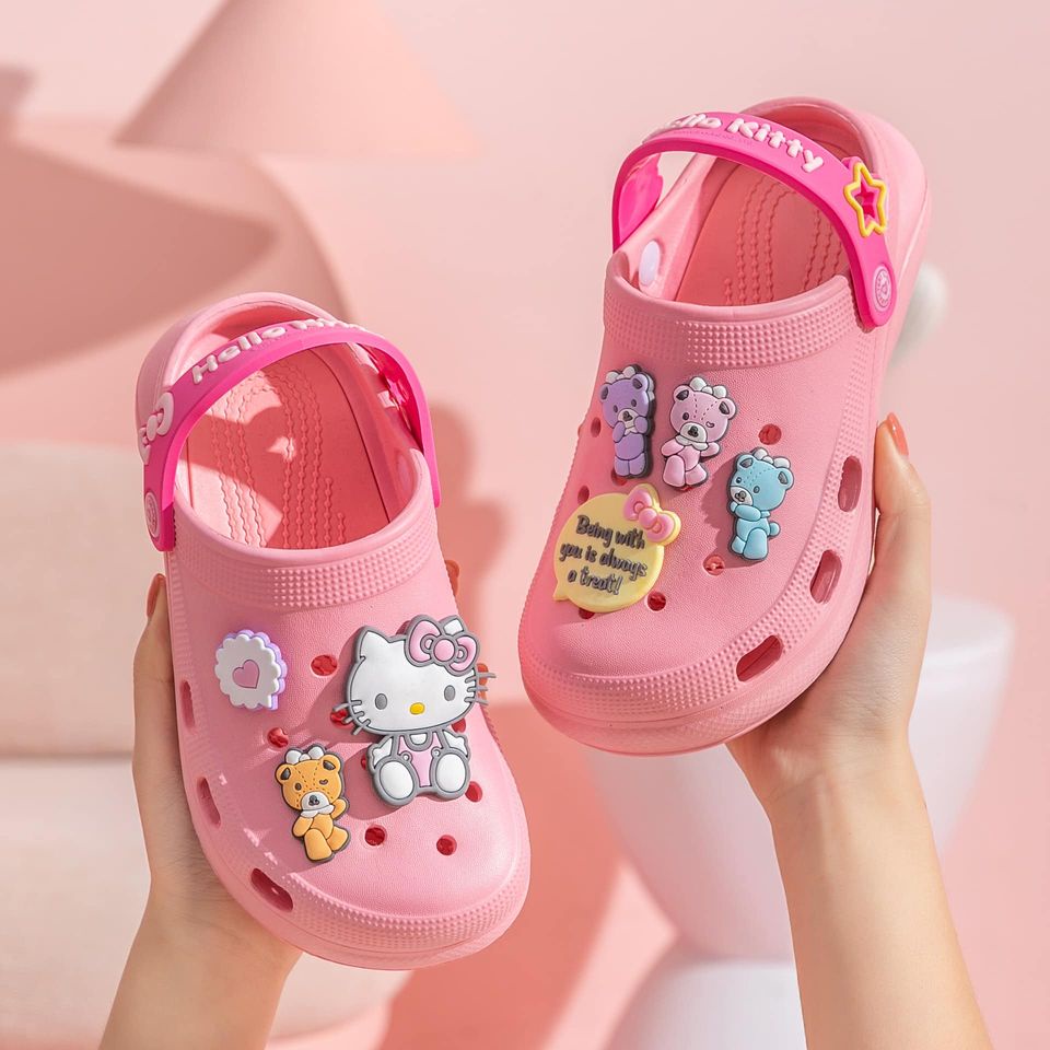 พร้อมส่ง-ราคาถูกทีสุด-รองเท้า-crocs-hello-kitty