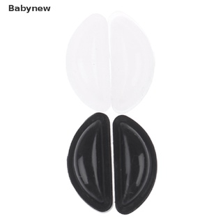 Babynew 4 คู่ แว่นตา แผ่นรองจมูก ซิลิโคน กันลื่น แผ่นรองจมูก แบบบาง หวังว่าคุณจะสนุก