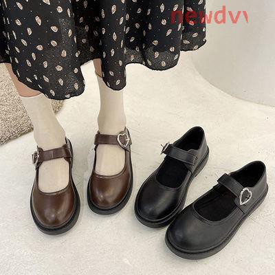 รูปภาพสินค้าแรกของรองเท้าผู้หญิง 35-43 รองเท้าหนังญี่ปุ่นขนาดเล็กฤดูร้อน  รองเท้า แฟชั่น ผู้หญิง รองเท้าหนัง