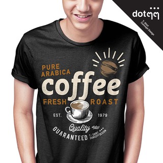 dotdotdot เสื้อยืดผู้ชาย รุ่น Concept Design ลายCoffee (Black)