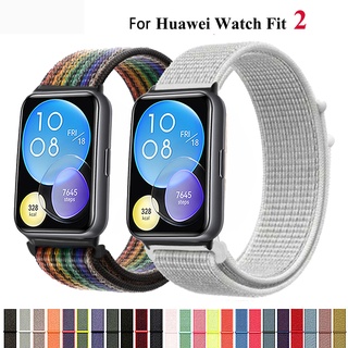 สายนาฬิกาข้อมือไนล่อน แบบเปลี่ยน สําหรับ huawei watch fit 2 fit2