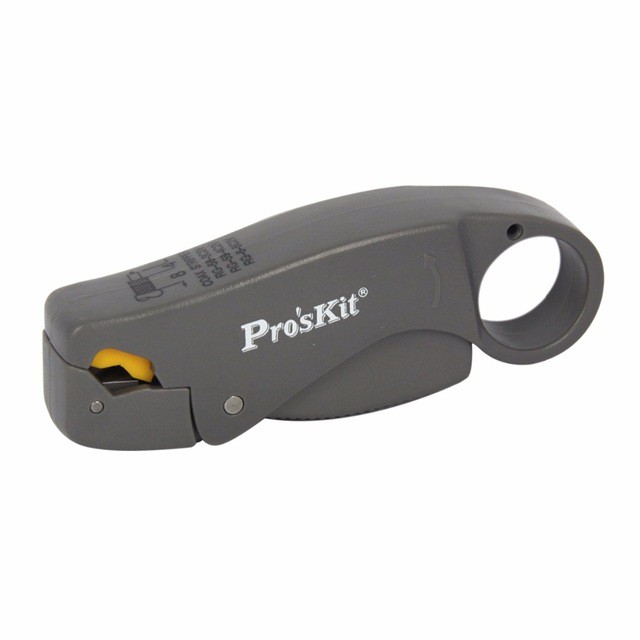 Pro'sKit 6PK-322 Coaxial Cable Stripper Rotary Coax Cutter Tool ...