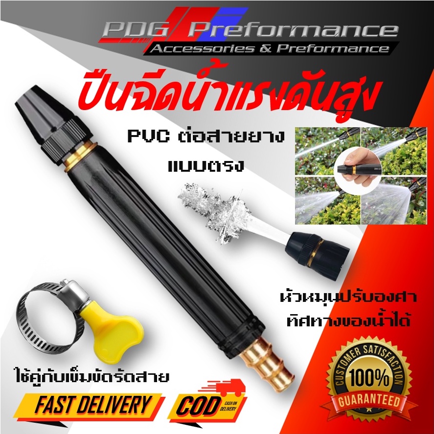 ปืนฉีดน้ำแรงดันสูง หัวฉีดน้ำ ที่ฉีดน้ำ ปืนฉีดน้ำpvc ปืนล้างรถ หัวน้ำ ...