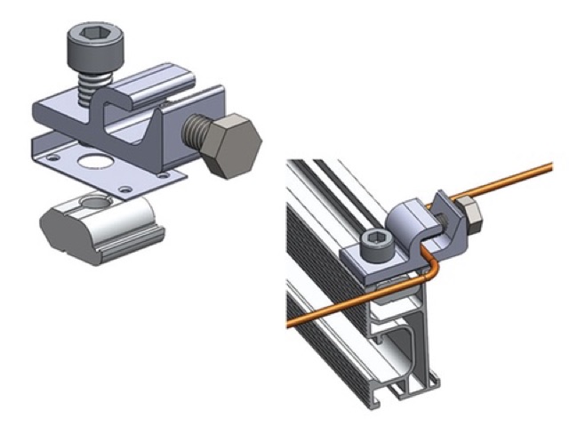 ภาพสินค้าGround lug คลิปล๊อกสายกราว์ด จากร้าน solarpensuk บน Shopee ภาพที่ 3