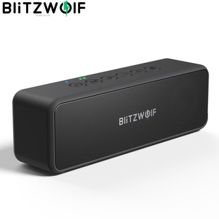 Blitzwolf BW-WA4 30W ลําโพงบลูทูธไร้สาย แบบพกพา ไดรเวอร์คู่ เบส TWS สเตอริโอ IPX6 กันน้ํา สีดํา