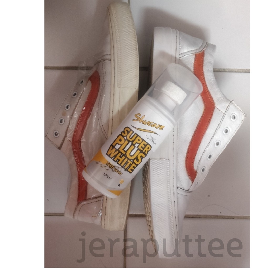 ภาพสินค้าSuper Plus White ปากกาแก้ยางเหลือง(แบบหัวป้าย) น้ำยาขัดรองเท้า แก้รองเท้าเหลือง จากร้าน tipsathien999 บน Shopee ภาพที่ 5