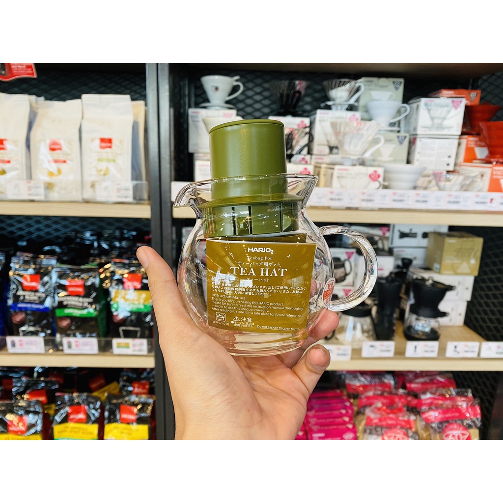 hario-เหยือกชงชา-hario-122-teabag-pot-tea-hat-olive-green-300-ml-tth-30-og