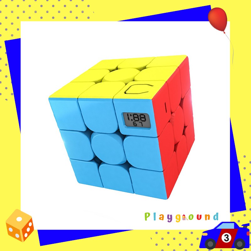 รูบิค-ลูกบาศก์-3x3x3-มีเครื่องจับเวลาในตัว-moyu-meilong-mf3-rubik-timer-cube