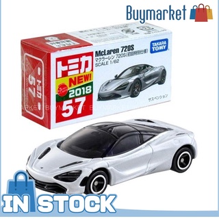 [Authentic] Takara Tomy Tomica #57 McLaren 720s (1st) Scale 1/62 Mini Diecast Toy Car Car Car