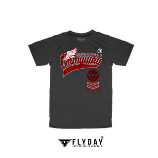 เสื้อยืด FLYDAY®ลาย ON MY WAY สีเทาดำ N0.7