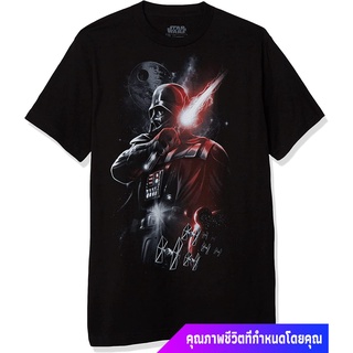 เสื้อยืดโอเวอร์ไซส์สตาร์วอร์ส ผู้ชาย STAR WARS Mens Dark Lord Darth Vader Graphic Shirt discount รถถังS-3XL