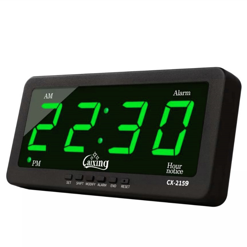 นาฬิกาดิจิตอล-led-digital-clockcaixing-รุ่น-cx-2159เขียว