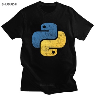 เสื้อยืดผ้าฝ้ายพิมพ์ลายขายดี เสื้อยืด ผ้าฝ้าย พิมพ์ลาย Python สไตล์วินเทจ แฟชั่นสําหรับผู้ชาย