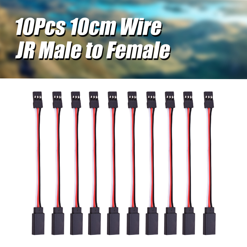 OliYin 20pcs 26awg 20cm 200mm Quadcopter Servo Extension Lead Futaba JR Cavo Maschio a Maschio