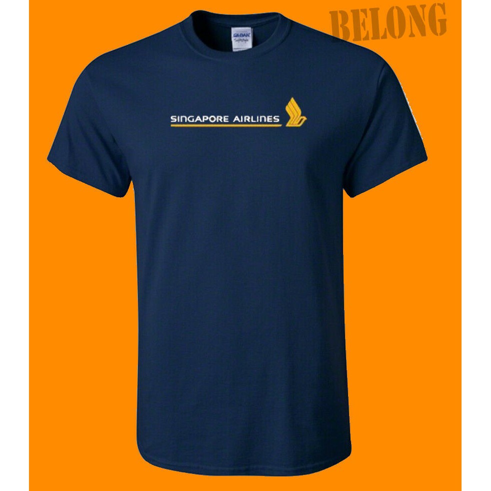 yuanl5-พร้อมส่ง-เสื้อยืดแขนสั้น-พิมพ์ลายโลโก้-singapore-airlines-พลัสไซซ์-ของขวัญวันเกิด-สําหรับผู้ชาย-xs-6xlสามารถปรับ