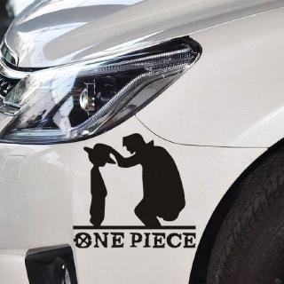 One Piece Fashion Car Sticker Luffy Waterproof Auto Decals Scratch Cover Car Stickers Car Body Door Window Fuel Tank Cover Stickers Motorcycle Sticker