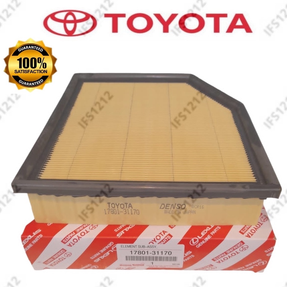 1780131170 TOYOTA AIR FILTER MARK X VELLFIRE ALPHARD LEXUS MARDX AGH30