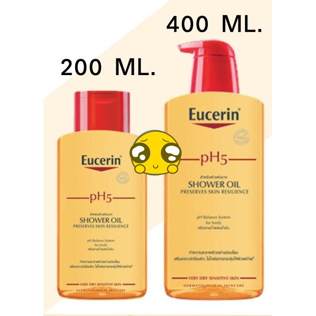 Eucerin pH5 SHOWER OIL Sensitive skin ยูเซอริน เชาวเวอร์ออยล์ 400 มล.