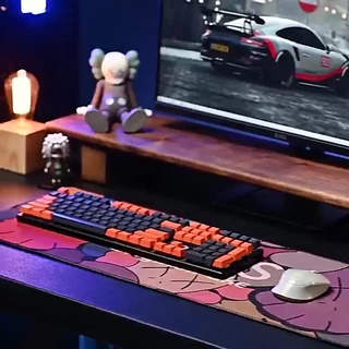 ร้านแนะนำแผ่นรองเมาส์ Kaws Mouse Pad เกมมิ่ง ขนาดใหญ่ 80 x 30 x 0 3 ซม แผ่นรองเมาส์ เย็บขอบ ความหนา 0 3 ซม30มม  img 3