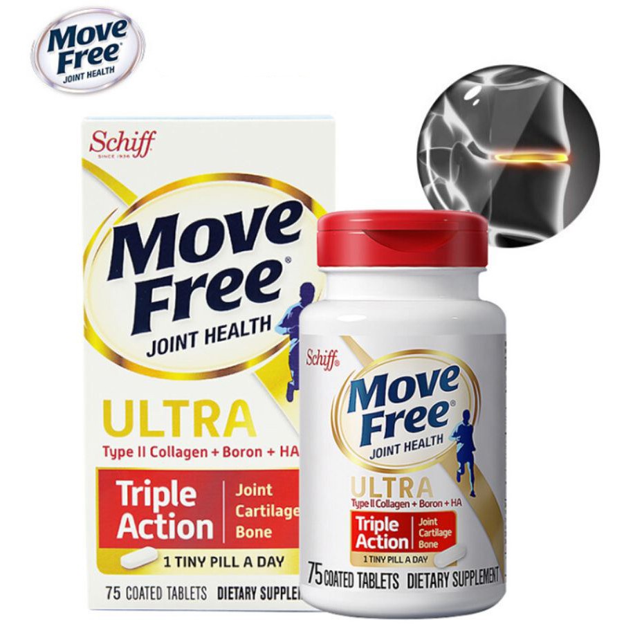 Schiff Move Free Ultra Triple Action with Type II Collagen, 75 Tablets