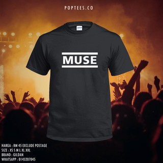 เสื้อยืดผ้าฝ้าย 100% พิมพ์ลายกราฟิก Muse BAND GILDAN UNISEX