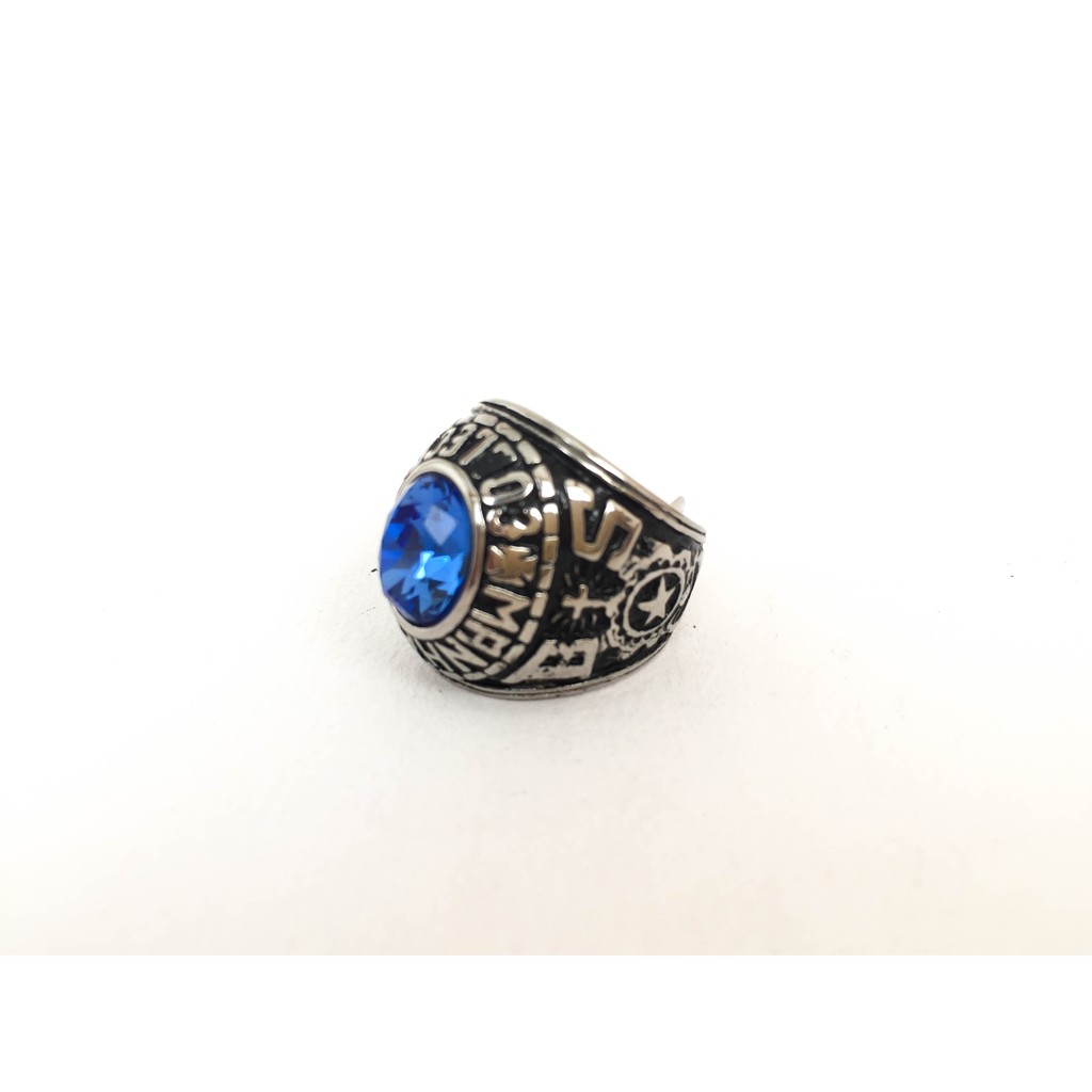 แหวนmanhattan-เงินพลอยฟ้า-พลอย-เพชน-สังเคราะห์-ring-สแตนเลสแท้-stainless-316l-แหวนผู้ชาย-แหวนแฟชั่น-แหวนเท่ๆ