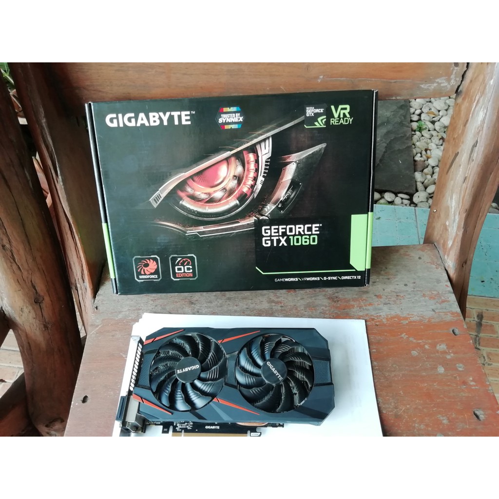 GIGABYTE GeForce GTX 1060 WINDFORCE OC 3G มือสองสภาพดี มีประกัน ...