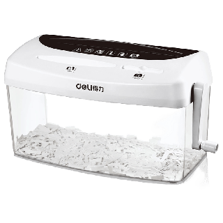 โปรโมชั่น : Deli เครื่องย่อยกระดาษ 4 ลิตร เครื่องทำลายเอกสาร แบบมือหมุน ขนาด A4 อุปกรณ์สำนักงาน Paper Shredder