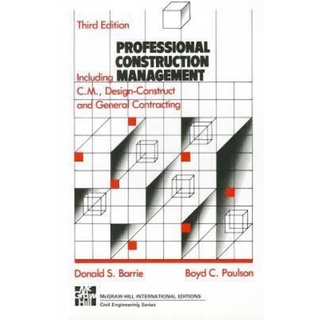 ภาพย่อรูปภาพสินค้าแรกของProfessional Construction Management 3rd Edition (English book)