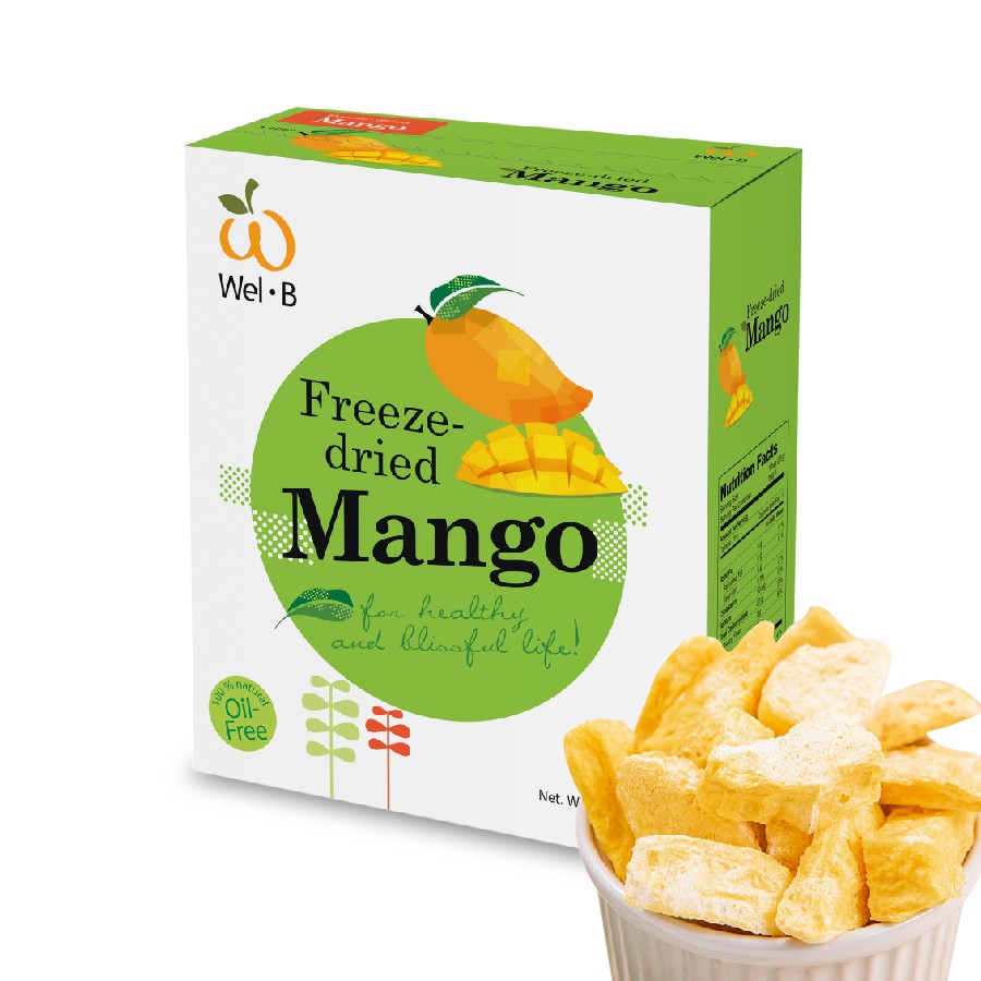 ภาพหน้าปกสินค้าWel-B Freeze-dried Mango 30g. (มะม่วงกรอบ 30 กรัม)-ขนมเด็ก ขนมเพื่อสุขภาพ ฟรีซดราย ผลไม้แท้