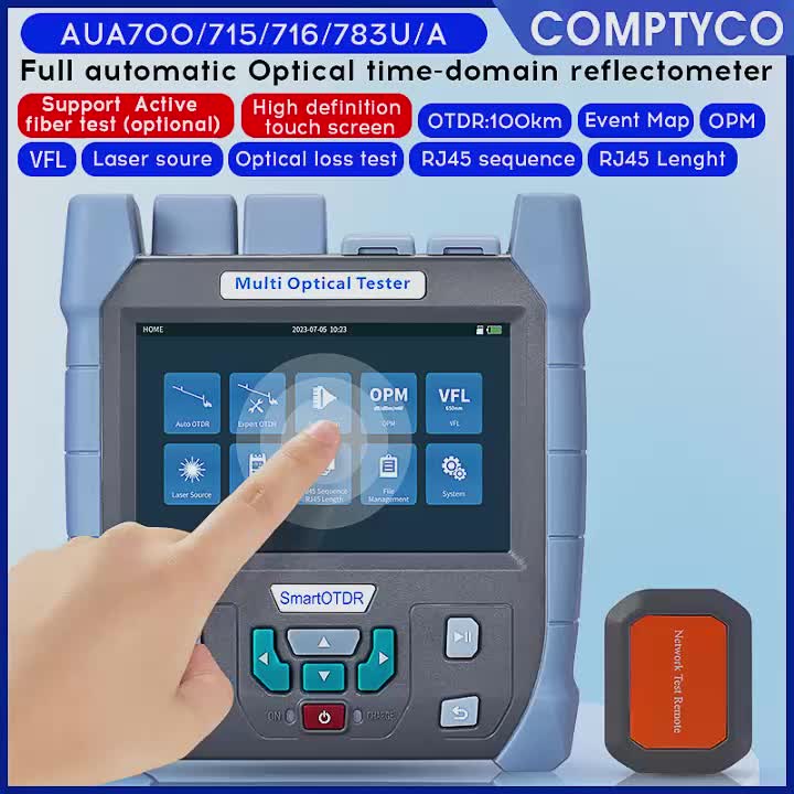comptyco-aua783u-a-otdr-เครื่องทดสอบไฟเบอร์มัลติโมด-mm-850-1300nm-ฟังก์ชั่นสะท้อนแสง-100-กม-9-in-1-พร้อมตัวระบุตําแหน่งความผิดพลาดทางตา