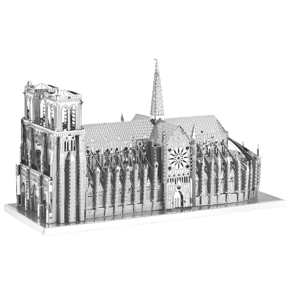 พร้อมส่ง-ตัวต่อเหล็ก-3-มิติ-notre-dame-cathedral-3d-metal-model