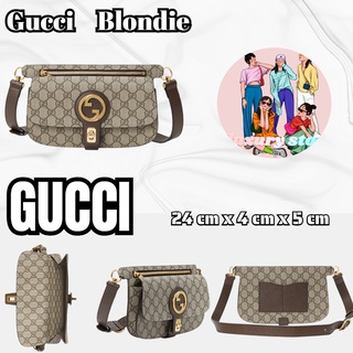 แพ็คเกจ GUCCI GG   Blondie นำเสนอการตีความใหม่ทางเรขาคณิตของโลโก้ G ที่เชื่อมต่อกันตลอดทั้งคอลเลกชั่น Gucci อันวิจ