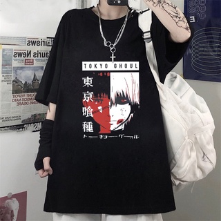 Tokyo Ghoul Anime Manga goth T-Shirt Kaneki Ken Cartoon Nice Loose Woman tshirts Gothic Camiseta de mujer Top