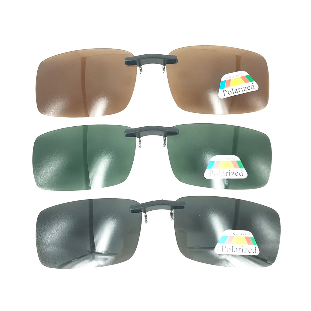 clip-on-lens-polarized-เลนส์กันแดด-สี-dark-grey-1ชิ้น-ส่ง-เร็ว-ส่งจากไทย