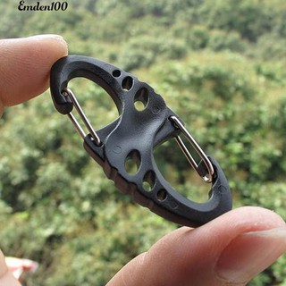 สินค้า 5 ชิ้น Carabiner Gear Snap Hook พวงกุญแจ S-Shape Clips หัวเข็มขัด