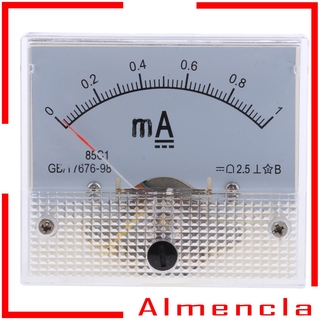 ( Almencla ) Dc 0-1 Ma To 0-20 A แอมป์มิเตอร์แอมมิเตอร์แบบอะนาล็อก