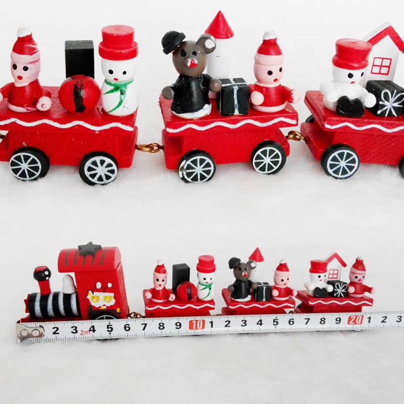 ภาพสินค้ารถไฟไม้เครื่องประดับตกแต่งคริสต์มาสของขวัญคริสต์มาส จากร้าน amazinglife.th บน Shopee ภาพที่ 1