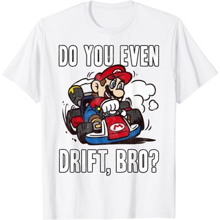 เสื้อยืดโอเวอร์ไซส์เสื้อยืด พิมพ์ลายกราฟฟิค Mario Kart Do You Even Drift BroS-3XL