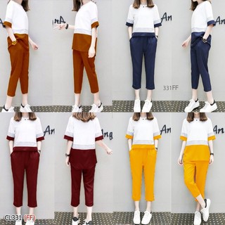 เซ็ต 2 ชิ้น เสื้อคอกลมแขนศอก 3 โทน ดีไซด์หน้าสั้นหลังยาว สามสีสวยๆค่ะ งานผ้าโฟร์เวย์นิ่มๆพริ้วๆใส่สบาย มาพร้อมกางเกงขายา