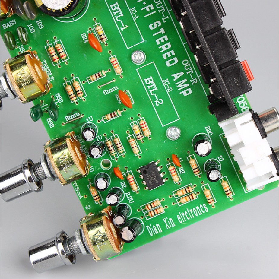 ภาพหน้าปกสินค้าDx 0409 100 W Dual Channel แผ่นบอร์ดโมดูลขยายเสียงสเตอริโอดิจิตอล Dc 12v จากร้าน baoblaze1.th บน Shopee