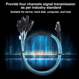 ภาพขนาดย่อของภาพหน้าปกสินค้าสายเคเบิลเชื่อมต่อข้อมูล 12Gbps Mini Sas 38p Sff8654 เป็น 4 X Sata จากร้าน kuike071.th บน Shopee