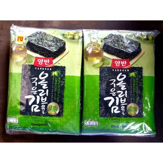 สินค้า ยังบันสาหร่าย มันมะกอก แผ่นใหญ่ 20 g Yangban แยงแบง ยังบัน a4 สาหร่ายเกาหลี