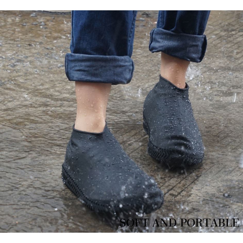 ภาพสินค้าSILICONE SHOES COVER ซิลิโคนกันน้ำสำหรับรองเท้า เคสซิลิโคนคลุมรองเท้า ถุงคลุมรองเท้าซิลิโคนกันเลอะ กันน้ำ กันฝนได้ 100% จากร้าน lucky168store บน Shopee ภาพที่ 4