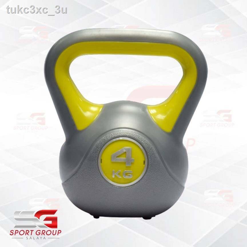 เคตเทิลเบล (Kettlebell)เหล็กหล่อยกน้ำหนักหุ้มด้วยยาง 4 กิโล Shopee